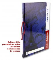 STUDENT SOLUTIONS A4 160pg HARDCOVER NOTEBOOK - FRENCH