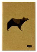 ICON A5 80pg 110gsm KRAFT SKETCH BOOK ANIMALIA DESIGN 4 ASST.