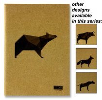 ICON A5 80pg 110gsm KRAFT SKETCH BOOK ANIMALIA DESIGN 4 ASST.