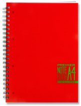 PREMIER A4 200pg PP WIRO NOTEBOOK - SPECTRE 3 ASST.