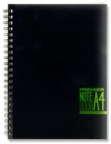 PREMIER A4 200pg PP WIRO NOTEBOOK - SPECTRE 3 ASST.