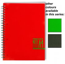 PREMIER A4 200pg PP WIRO NOTEBOOK - SPECTRE 3 ASST.