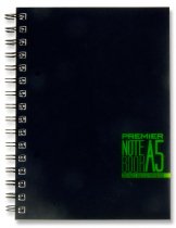 * PREMIER A5 200pg PP WIRO NOTEBOOK - SPECTRE 3 ASST.
