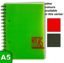 * PREMIER A5 200pg PP WIRO NOTEBOOK - SPECTRE 3 ASST.
