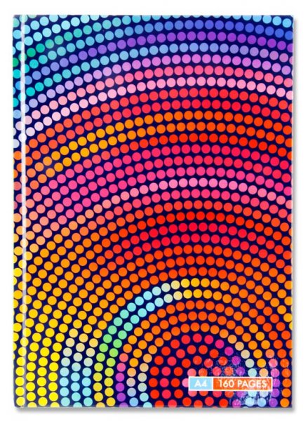 PREMIER A4 160pg HARDCOVER NOTEBOOK - DOTS