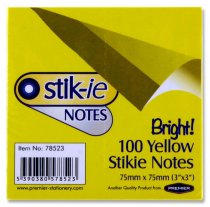 STIK-IE NOTES 75x75mm - COLOURED