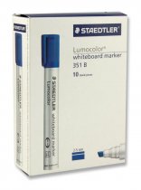STAEDTLER LUMOCOLOUR CHISEL TIP WHITEBOARD MARKER - BLUE