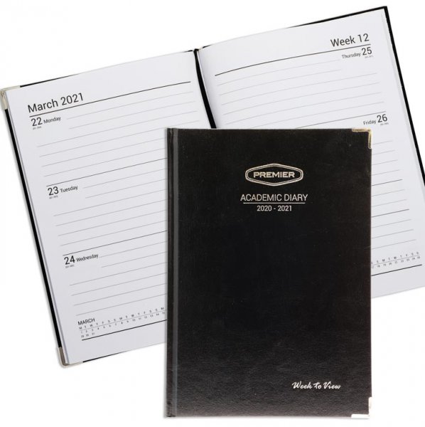 * PREMIER A4 ACADEMIC DIARY WEEK TO VIEW 2020-2021