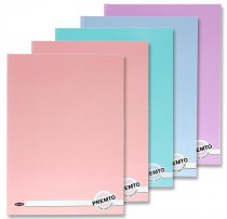 PREMTO PASTEL PKT.5 A4 160pg HARDCOVER NOTEBOOK