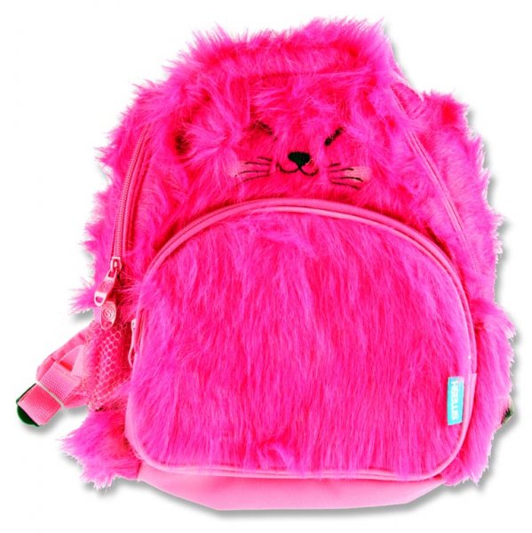 SMASH JUNIOR PLUSH BACKPACK - PINK CAT