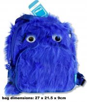 SMASH JUNIOR PLUSH BACKPACK - BLUE MONSTER