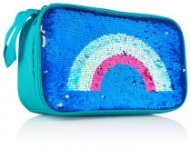 SMASH REVERSIBLE SEQUIN INSULATED LUNCH BAG - RAINBOW