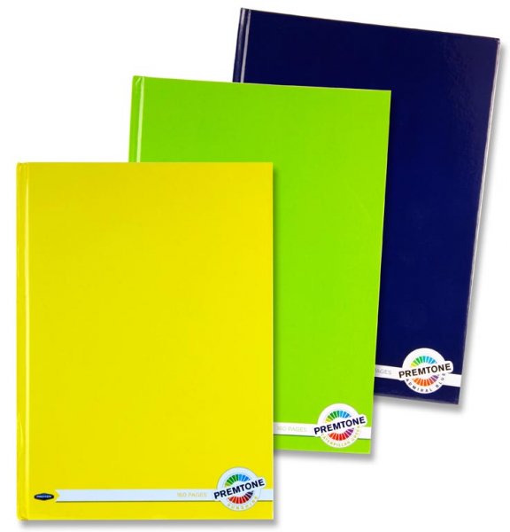 PREMTONE S4 PKT.3 A4 160pg HARDCOVER NOTEBOOK
