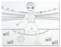 SUPER STYLE 40pg 24x25cm COLOURING BOOK - BOYS