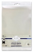 ICON OCCASIONS PKT.25 A4 SELF SEAL CELLO BAGS