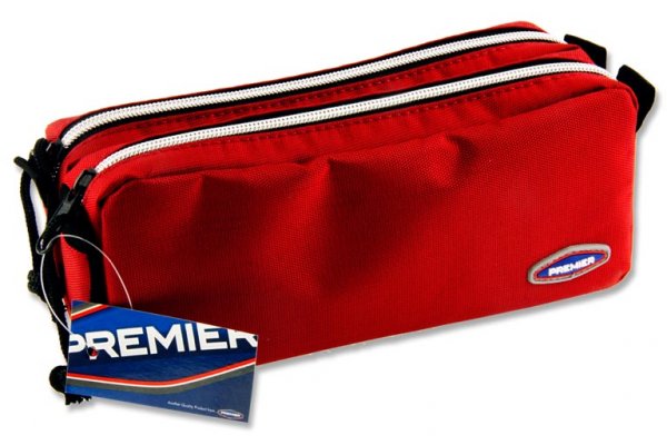 PREMIER TWIN ZIP PENCIL CASE - BOLD 3 ASST.