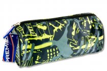* PREMIER ROUND PENCIL CASE - GRAFFITI 2 ASST
