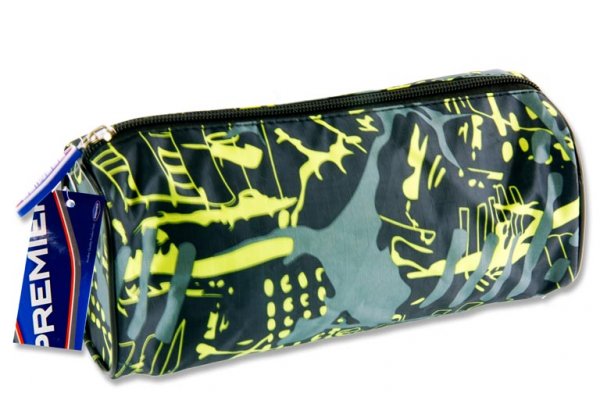 * PREMIER ROUND PENCIL CASE - GRAFFITI 2 ASST