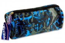 * PREMIER ROUND PENCIL CASE - GRAFFITI 2 ASST