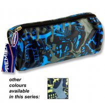 * PREMIER ROUND PENCIL CASE - GRAFFITI 2 ASST