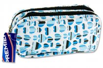 PREMIER TWIN ZIP PENCIL CASE - HEART 3 ASST