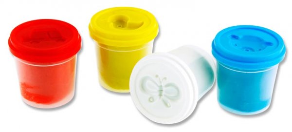 WOC 4x140g POTS PLAY DOUGH WITH MOULD LID