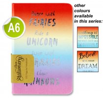 I LOVE STATIONERY A6 192pg JOURNAL - RAINBOW QUOTES 3 ASST.