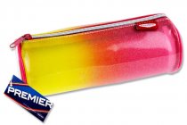 PREMIER ROUND PENCIL CASE - GLITTER PASTEL 3 ASST