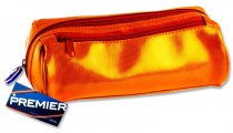 PREMIER TWIN ZIP PENCIL CASE - METALLIC 3 ASST