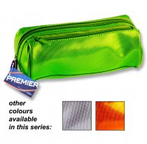 PREMIER TWIN ZIP PENCIL CASE - METALLIC 3 ASST