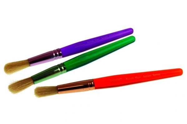 WOC PKT.3 BIG GRIP BRUSH SET - ROUND TODDLER