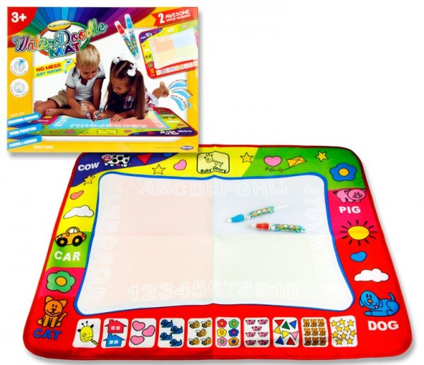 WOC 58x78cm WATER DOODLE MAT & 2 WATER MARKERS