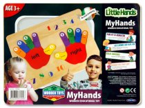 LITTLE HANDS WOODEN EDUCATION TOY - COUNTING MY HANDS PUZZLE