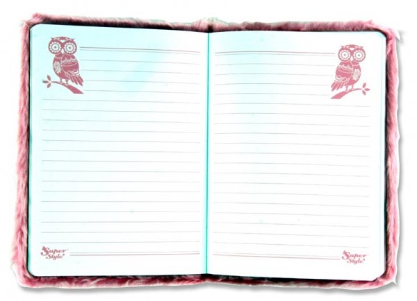 EMOTIONERY A5 128pg PLUSH NOTEBOOK - OWL