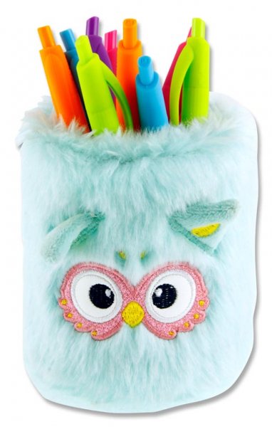 On SALE -EMOTIONERY PLUSH PEN HOLDER - OWL