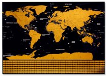 PREMIER UNIVERSAL SCRATCH WORLD MAP 82.5cmx59.4cm