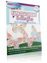 CRAFTY BITZ PKT.4 CREATE YOUR OWN PAPER CRAFT FRIENDS - BUTTERFLIES