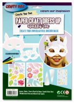 CRAFTY BITZ CREATE YOUR OWN PAPER CRAFT DRESS UP - UNICORN