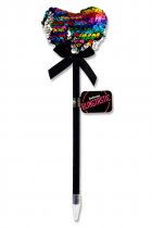 EMOTIONERY BLINGTASTIC SEQUINS HEART TOPPER BALLPEN 5 ASST (TUB)