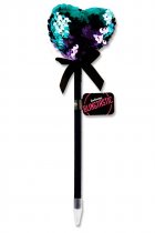 EMOTIONERY BLINGTASTIC SEQUINS HEART TOPPER BALLPEN 5 ASST (TUB)