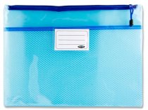 PREMIER OFFICE A4+ JELLY MESH STORAGE WALLET - NEON TANG 4 ASST.