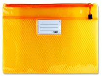 PREMIER OFFICE A4+ JELLY MESH STORAGE WALLET - NEON TANG 4 ASST.