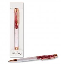 I LOVE STATIONERY GLITTER RETRACTABLE BALLPOINT PEN 8 ASST.