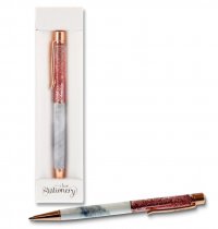 I LOVE STATIONERY GLITTER RETRACTABLE BALLPOINT PEN 8 ASST.