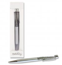 I LOVE STATIONERY GLITTER RETRACTABLE BALLPOINT PEN 8 ASST.