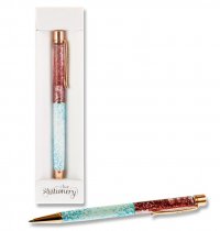I LOVE STATIONERY GLITTER RETRACTABLE BALLPOINT PEN 8 ASST.