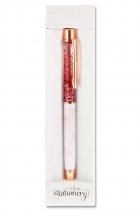 I LOVE STATIONERY GLITTER RETRACTABLE BALLPOINT PEN 8 ASST.