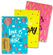I LOVE STATIONERY A5 192pg JOURNAL - QUOTES FUN 3 ASST.
