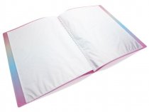 STUDENT SOLUTIONS A4 20 POCKET DISPLAY BOOK - RAINBOW