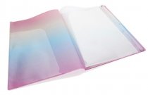 STUDENT SOLUTIONS A4 20 POCKET DISPLAY BOOK - RAINBOW